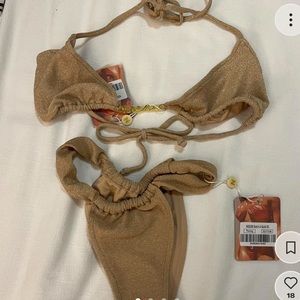 Gold Oh Polly bikini set